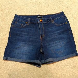 Dark Wash Denim Shorts